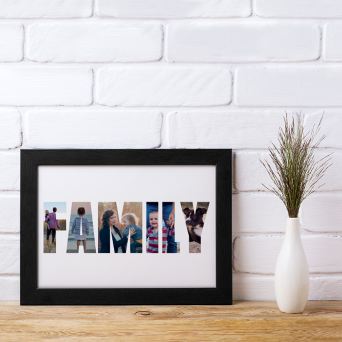 Show details for A4 WOW Family Photos personalised posters